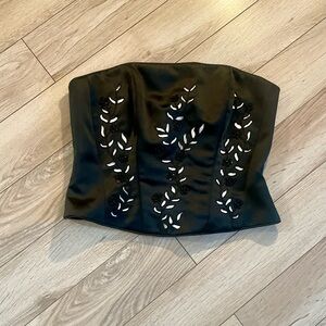 Cachet Vintage Y2K beaded black corset size 12